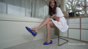 www.stellalibertyvideos.com - Fap To My Dangling Flats Foot Slave thumbnail