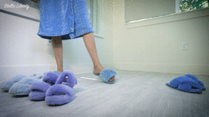 www.stellalibertyvideos.com - Fuzzy Blue Slippers Collection thumbnail