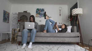 www.stellalibertyvideos.com - Girlfriend Discovers Foot Fetish During Lockdown thumbnail
