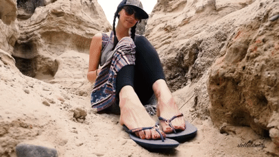 www.stellalibertyvideos.com - Sole Tease In The Canyon thumbnail