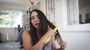 www.stellalibertyvideos.com - Straightening My Hair thumbnail